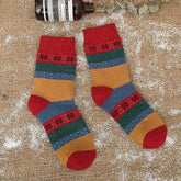 Vintage Striped Print Socks
